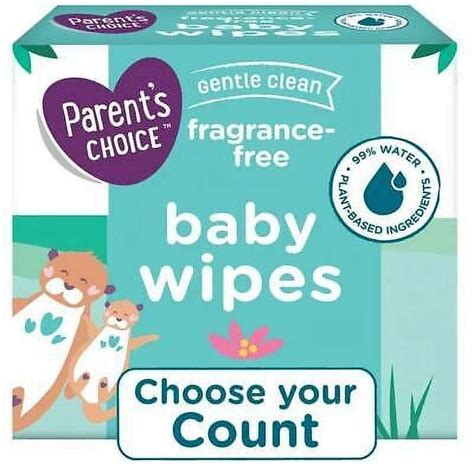 Parents Choice Unscented Sensitive Baby Wipes Assorted Packs