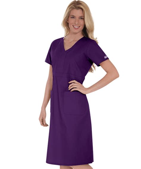 Uas928c Scrubs Dress Empire Waist Dress Nurse Dress Uniform