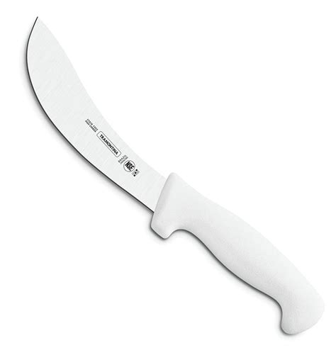 Cuchillo De Desollar Despellejar 15cm Mango Blanco Profesional