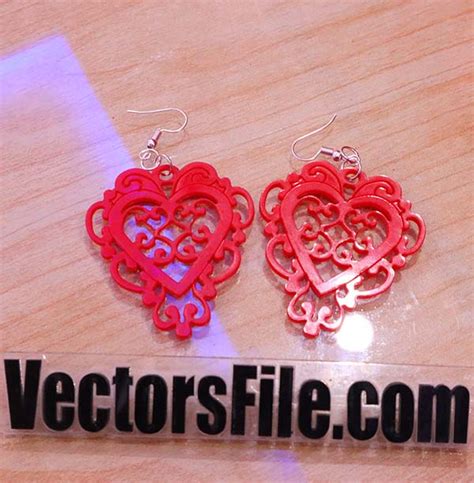 Laser Cut Earrings Acrylic Template Jewelry Design Vector File | Vectors File