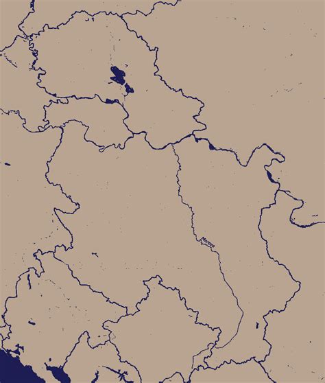 Map of Serbia and surroundings with rivers and borders. : r/territorial_io