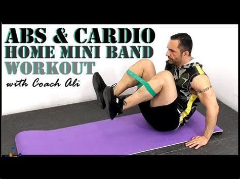 Mini Band Abs Cardio Workout Loop Band Workout For Abs Fat Loss