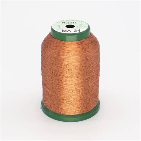 Kingstar Metallic 1000 Meter Embroidery Thread Orange