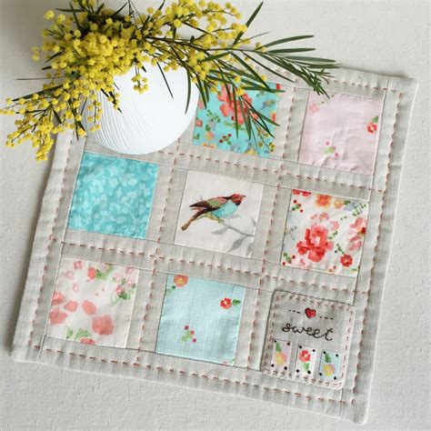 Stitching Notes Tutorial Lovely Squares Mini Quilt