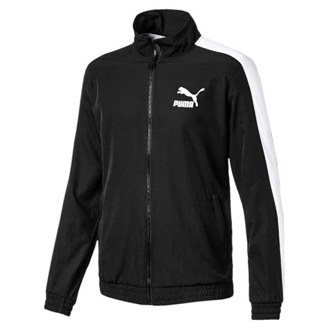 Puma Men S Iconic T Black Track Jacket Woven Wooki