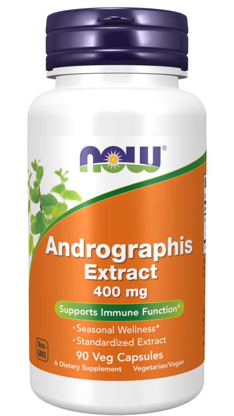 Andrographis Extract Vegetable Capsules Now Foods