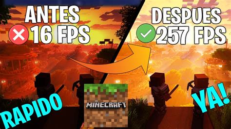 LA MEJOR GUIA DE OPTIMIZACIÓN PARA AUMENTAR 200 LOS FPS EN MINECRAFT