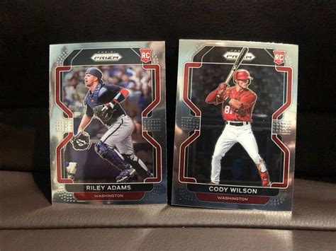 2022 Panini Prizm Riley Adams RC 173 Cody Wilson RC 94 Washington