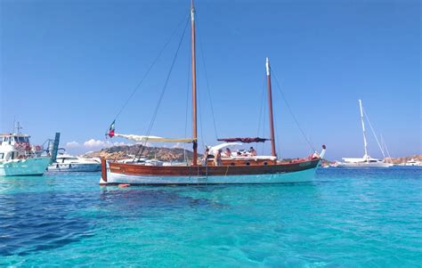 Vintage Sailboat Trip To La Maddalena Archipelago From Palau Gite