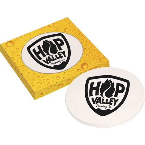 Promotional Ceramic Coaster With Full Color Boxes With Custom Logo For