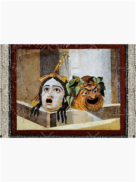 "ANTIQUE ROMAN MOSAICS ,GREEK COMEDY THEATER MASKS " Mask by ...