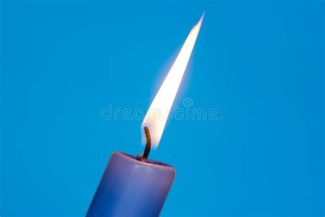 Flame of blue candle stock photo. Image of praying, burn - 33333144