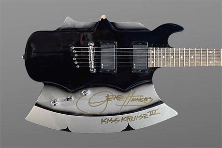 Gene Simmons Auctions - Signed Neck Through Gene Simmons AXE Guitar - Cort