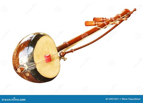 Thai Fiddle Musical Instrument Stock Image Image Of Wooden Equipment