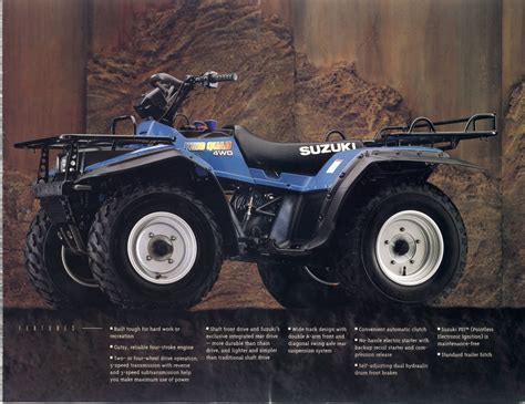 The 1987 Suzuki LT 4WD QuadRunner A 4WD That Reaches New Heights MDW