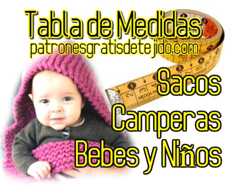 Guía completa de medidas para tejer un saco de bebé con dos agujas