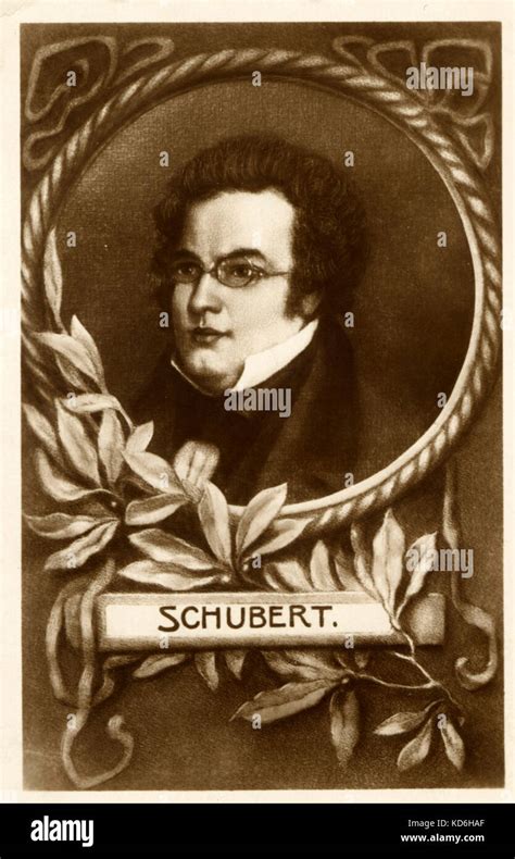 Franz Schubert Portrait Austrian Composer 1797 1828 Stock Photo Alamy