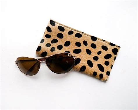 Leather Eyeglass Sleeve Sunglass Case Leopard Eyeglass Sleeve Cheetah