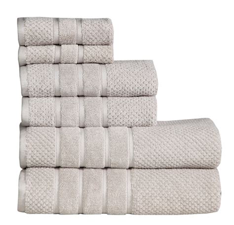 Luxury 100 Cotton 6 Piece Towel Set 650 GSM Hotel Collection Super