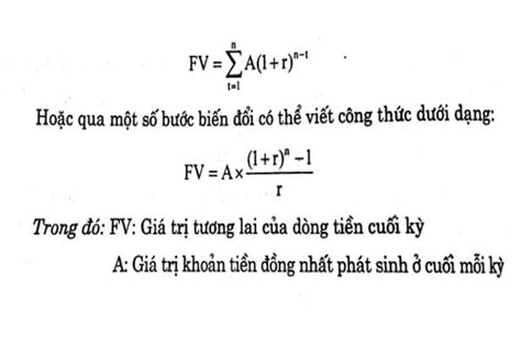 Tìm Hiểu Công Thức Tính Giá Trị Hiện Tại Của Dòng Tiền Chuẩn