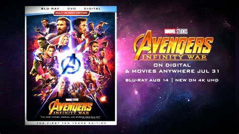 Marvel Studios Avengers Infinity War Blu Ray Announcement Trailer