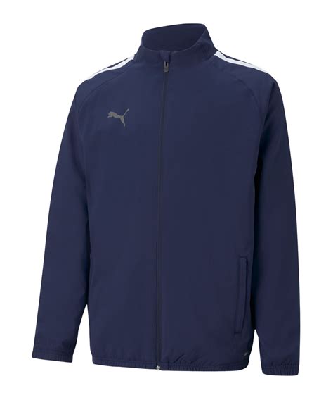 PUMA teamLIGA Veste Sideline Enfants Bleu Blanc F06 Sport d équipe