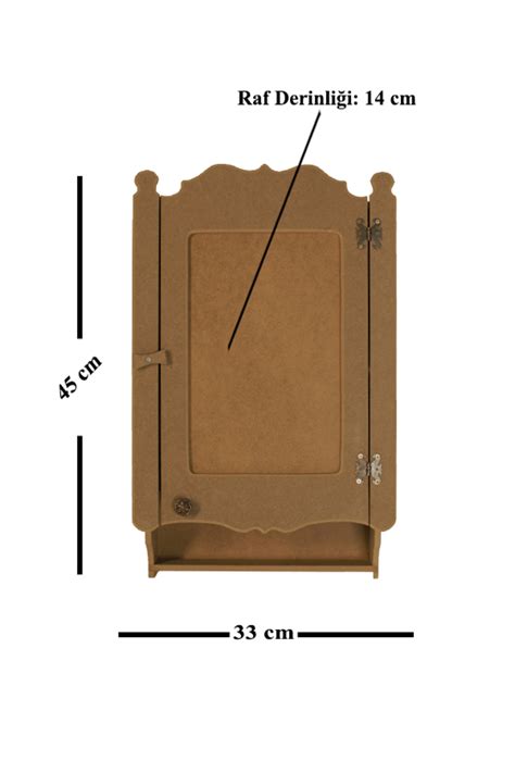 st koleksiyon hobi antika Ahşap Mdf Boyanabilir Tek Kapaklı Duvar