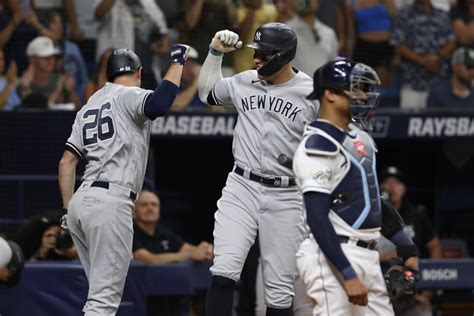 LeMahieu Homers Twice To Back Cole And Yanks Beat Rays 6 2 For 2nd Win