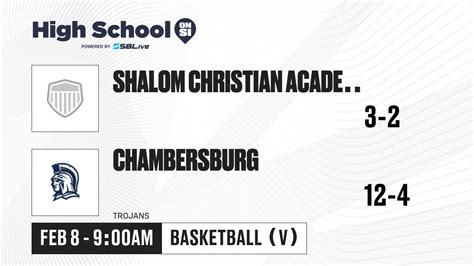 Shalom Christian Academy Vs Chambersburg Boys Basketball Feb 8 2025