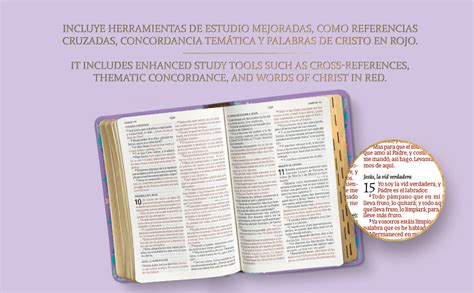 Rvr Biblia Letra Gigante Floreada S Mil Piel Con Ndice Edici N