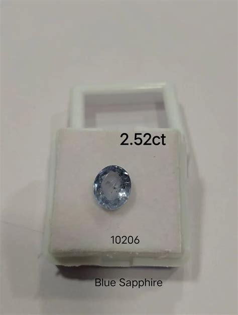 Party Wear Oval Cut Natural Ceylon Blue Sapphire Carat Carat At