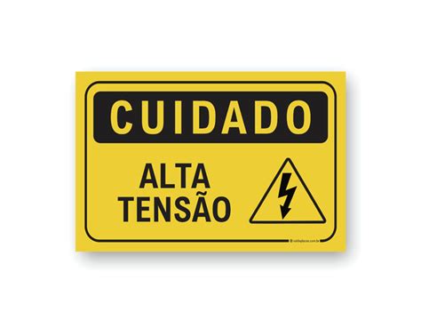 Placa Cuidado Alta Tens O