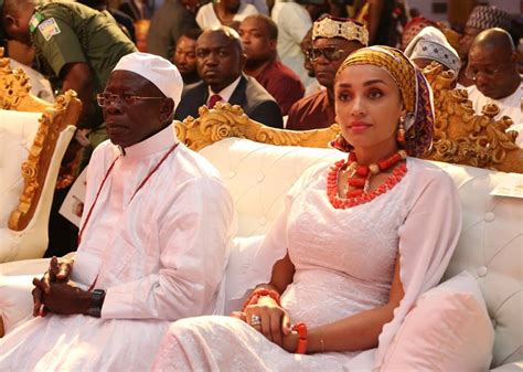 Oshiomhole And Iara At The Coronation Of The Oba Of Benin Photos