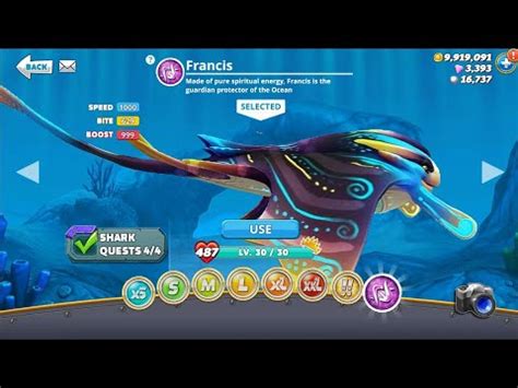 Hangry Sharks World New The Francis Sharks Unlocked Full Upgrades New