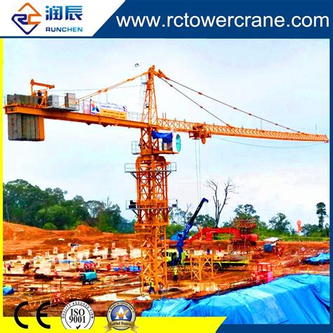 M Boom Length Ton Tip Load Self Erecting Tower Crane For Bridge