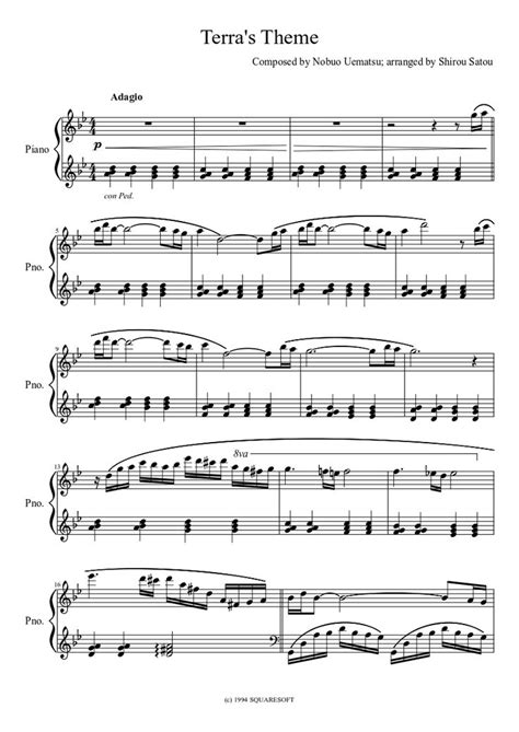 Download Final Fantasy Vi Piano Collections Sheet Music Gogreenfalo