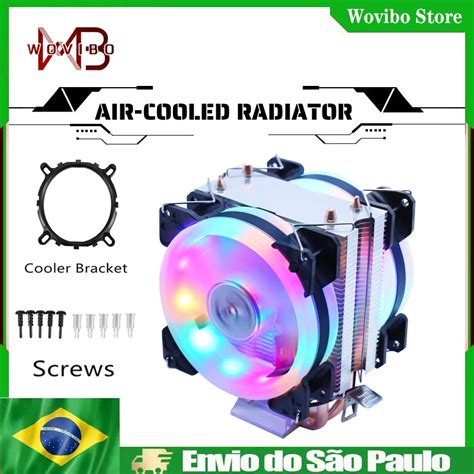 Wovibo Cpu Cooler Cooling Fan Pin Pin Ventilador Silent For Intel