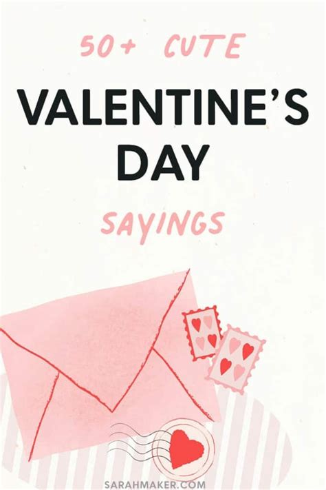 50 Cute Valentines Day Sayings Sarah Maker