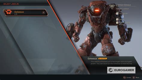 Anthem Javelin Classes Explained Best Loadouts How To Unlock New