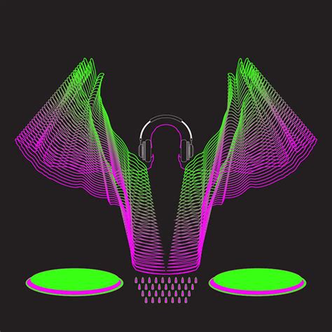 silhouette of DJ on Behance