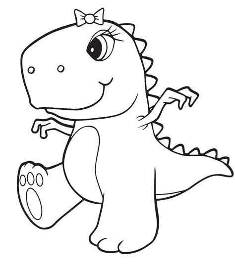 Girl Dinosaur Coloring Pages And Coloring Book