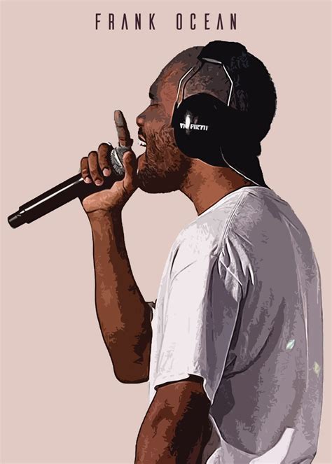 Frank Ocean Rapper Poster Picture Metal Print Paint By Daisuke