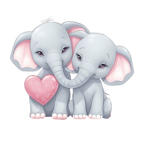 Elephant Love Clipart