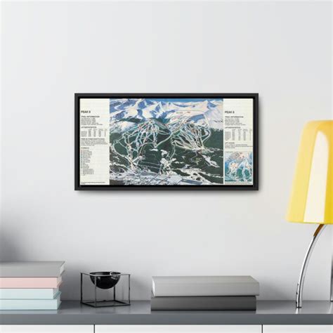 Breckenridge Ski Resort Trail Map Canvas Etsy