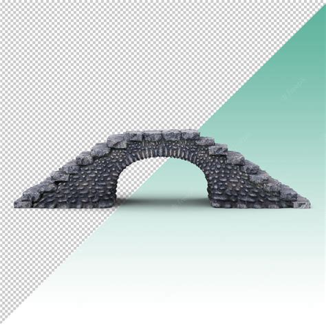 Premium Psd Stone Bridge Isolated