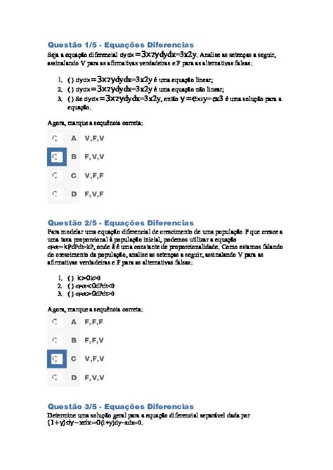 Apol Equa Es Diferenciais Nota Pdfcoffee