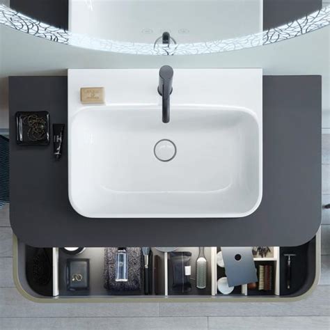 Duravit Happy D 2 Plus Vasque à poser anthracite mat blanc 2360606100