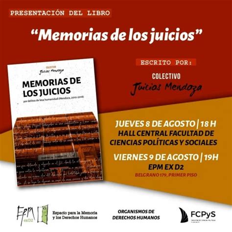 Presentarán Libro Sobre Los Juicios Por Delitos De Lesa Humanidad