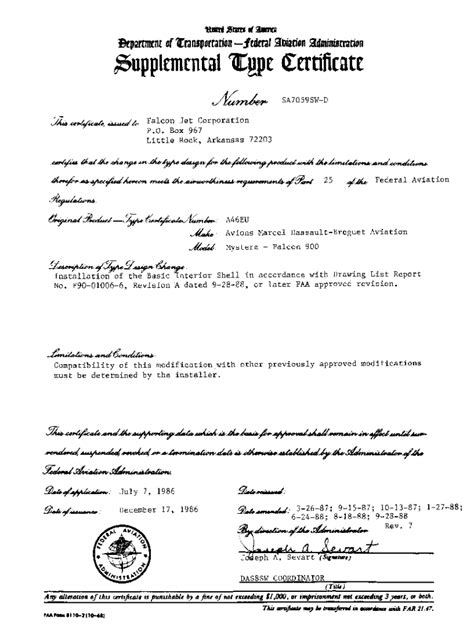 Fillable Online Rgl Faa Supplemental Itupc Certificate Fax Email Print