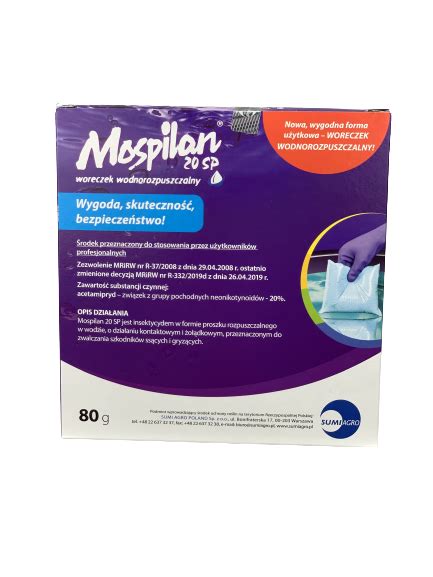 MOSPILAN 20 SP 80 G Insektycydy owadobójcze